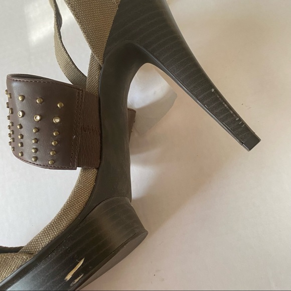 Attitude by Jay Manuel Earthy Studded Sandals Heels - Picture 9 of 13